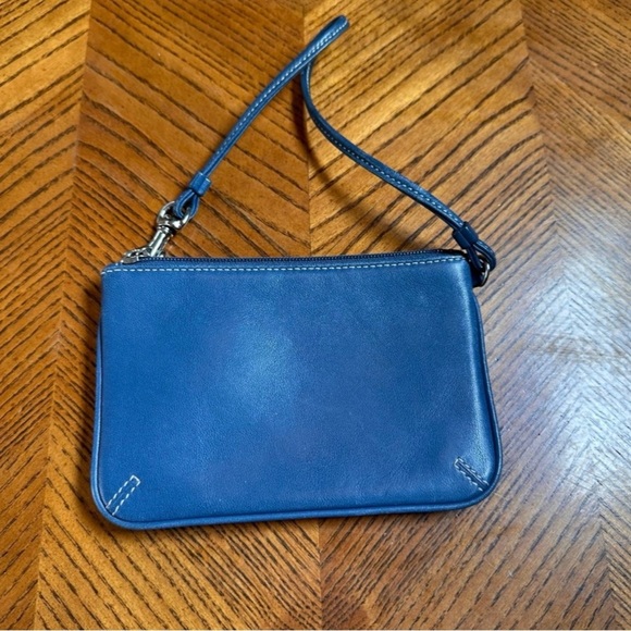 Coach Blue Wristlet Clutch - Picture 2 of 5